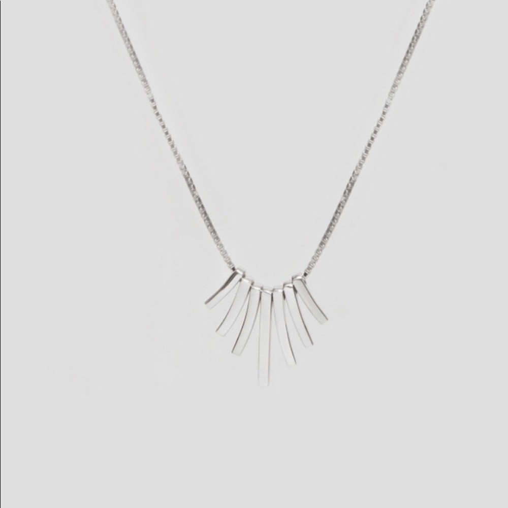π "SOLD OUT" (925) DROPPING BARS NECKLACE - Picture 3 of 6